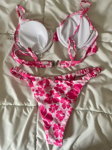 SheIn Pink Floral Bikini