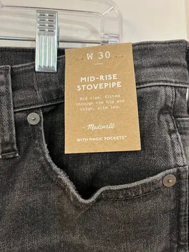 Madewell  mid-rise stovepipe jeans