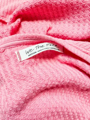 Free People We The Free Pink Waffle Knit 