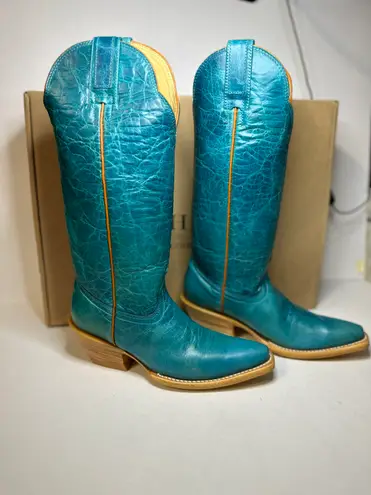 RedHawk Boots Co. Redhawk Women's Western Boot - Jolene Turquoise casual classic outdoorsy stylish