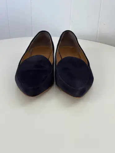 Everlane Navy Blue Flat Suede Shoes 8