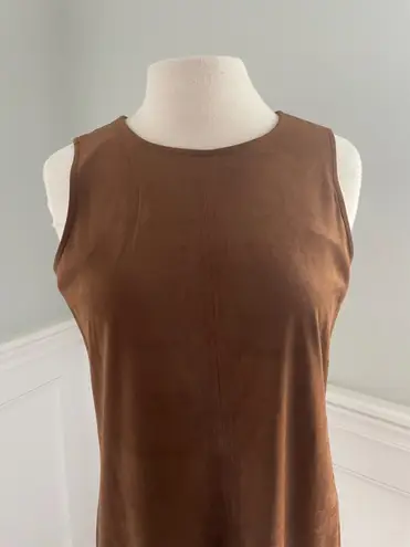 Cupcakes and Cashmere NEW TAN FAUX SUEDE DRESS SIZE M!