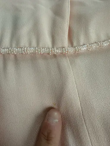 Donna Ricco Vintage Baby Pink Beaded Gown