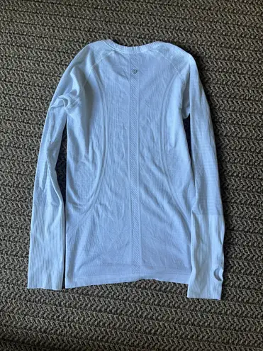 Lululemon White Swiftly Tech Long Sleeve