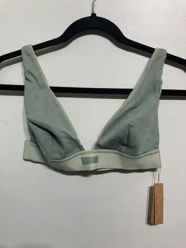 SKIMS Cotton Rib Plunge Bralette M