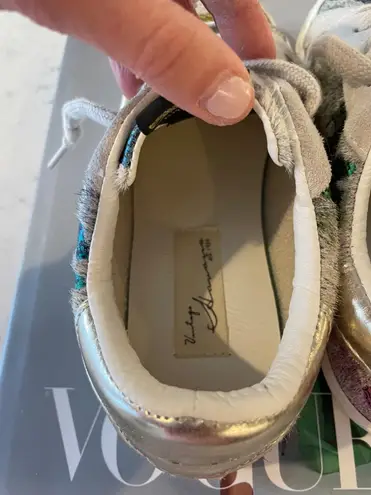 VINTAGE HAVANA METALLIC & HOUNDSTOOTH PRINT SNEAKERS SIZE 6!