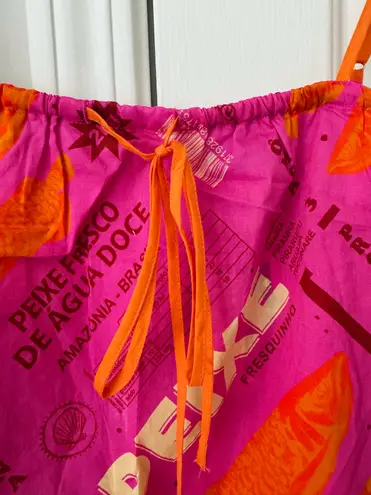 Farm Rio Printed Scallop-Hem Swing Cami Top, Size L