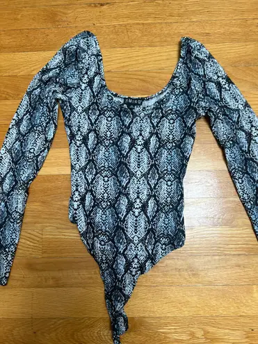 Timing Snakeprint Bodysuit