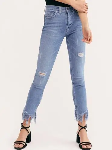 Free People  Great Heights Frayed Skinny Jeans