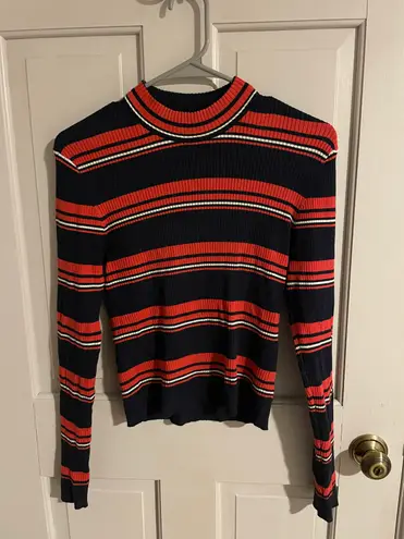 Divided striped long sleeve