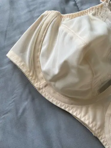 Bali Vintage 60s Bra Beige Original Full Coverage 36C Pinup Bullet Bra Floral NWT