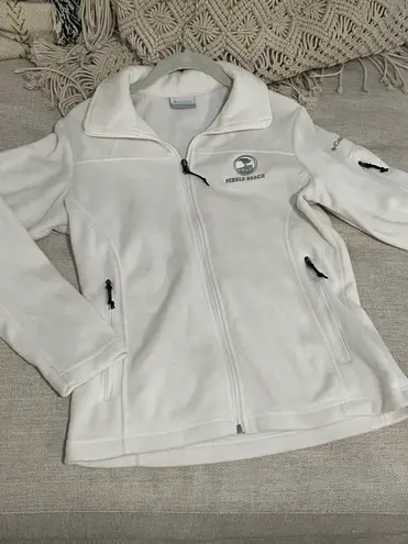 Columbia Off-White, Cream Women’s  Sportswear Fleece Jacket / From Pebble Beach