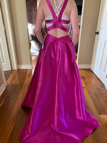 Macy's Magenta Formal Dress