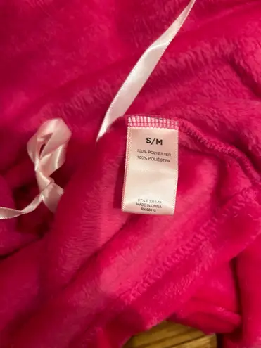 Juicy Couture Juice couture NWT luxurious  BARBIE CORE HOT PINK Silver  Sequins Logo ROBE S/M thumbnail 11