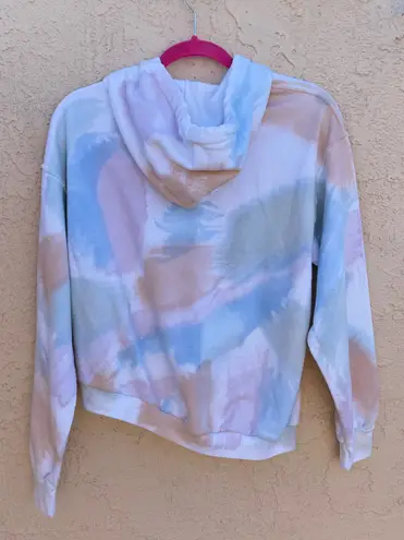 Collina Strada x Charlie Engman brush strokes tie dye wave hem hoodie sweater size XS