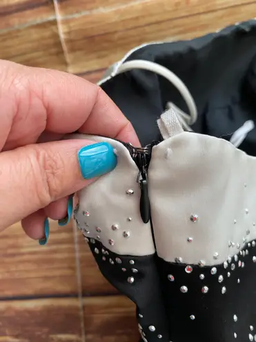 Dave and Johnny by Laura Ryner Sleeveless Spaghetti Straps Cocktail Long Dress 3/4