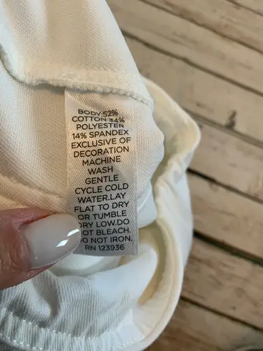 Peach Gym.Work.Play White Pants