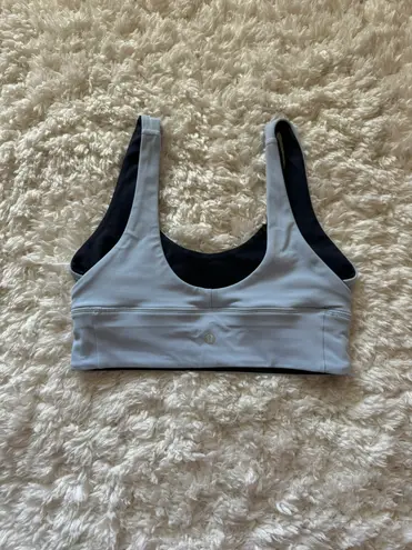 Lululemon True Navy/ Blue Linen Align Reversible Bra *Light Support, A/B Cup