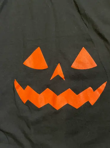 Women’s cute maternity pumpkin face tee Black Size M