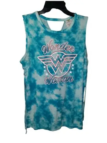 Wonder Woman Tie Dyed Tank Top Size Large (11/13) White