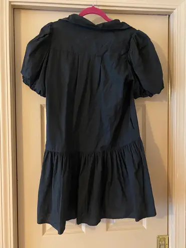 Collard Black Dress Size L