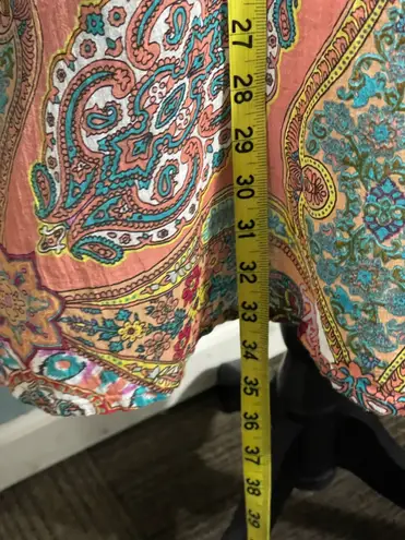 Raj 100% Cotton SzL Ladies Pink Boho Hippie Tunic Top Swim Cover Embroidered