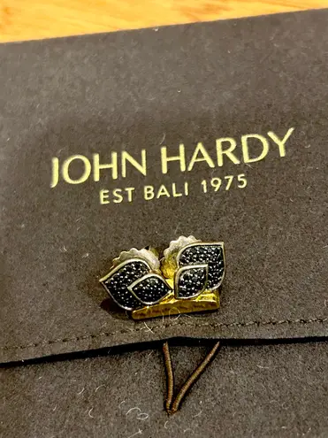JOHN HARDY Silver Legends Naga Pave Black Sapphire Stud Earrings Size undefined