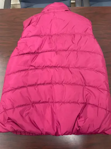 Free Country Zip Up Fuchsia Puffer Vest Size X-Large