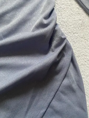 Crystal Doll Sparkly Light Purple Off The Shoulder Mid Sleeve Dress