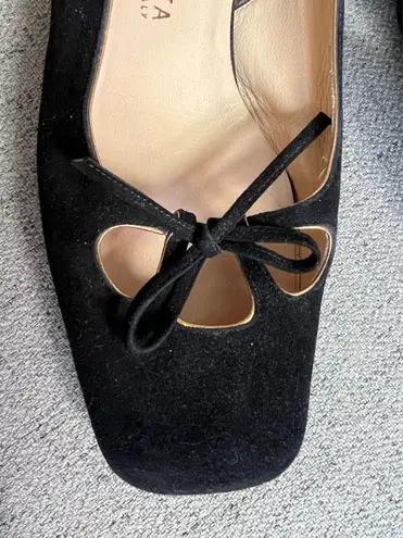 Bottega Veneta suede sling back kitten heels