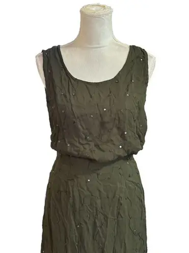 Gantos 2 Piece Skirt Set Green Embroidered Whimsical Floral Resort Wear S READ