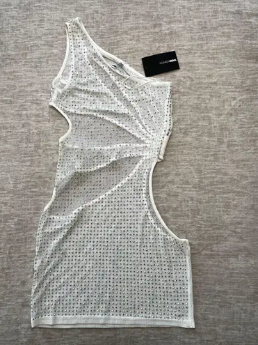 Boutique White Rhinestone Two Piece Set