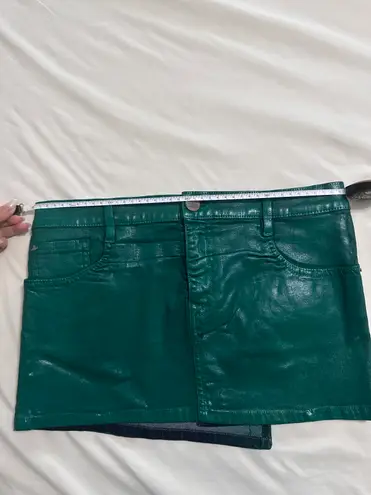 Vivienne Westwood Metallic Green Punky Mini Skirt/26