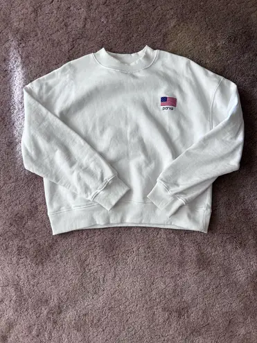 PARKE Mockneck Sweatshirt American Flag Shrunken Version