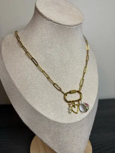 Handmade Gold Charm Necklace
