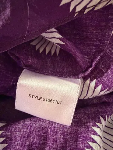 Tory Burch  Blouse Top Purple Size 10 - Image 4