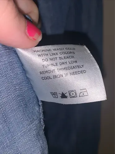 Coolibar Denim Shirt Size XXS Blue