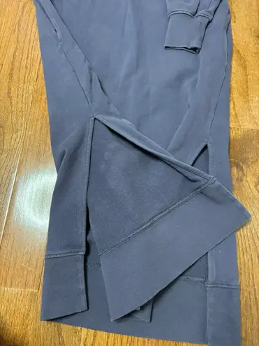 COS Relaxed-Fit Maxi Sweatshirt Dress - navy