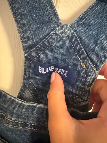 Blue Spice  Overall Shorts