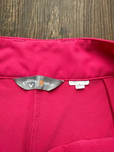 Callaway Women’s Pink Opti Dry Golf / Tennis Skort - Size 4