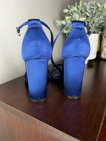 Lulus Blue Open Toed Heels