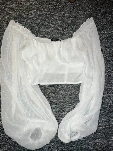 SheIn Loose Sleeve Crop Top - Image 3