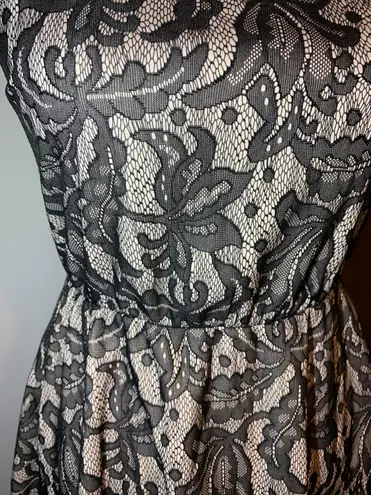 Heart soul Black Lace Overlay Dress