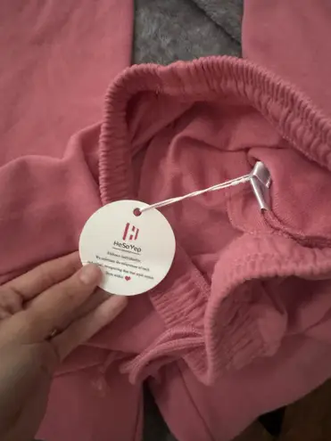 Pink wide leg sweatpants Size XS