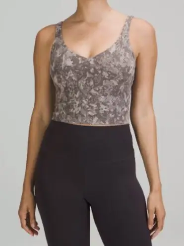 Lululemon  snakeskin pattern align tank size 6 yoga top 
Camo snake print no pads - Image 1
