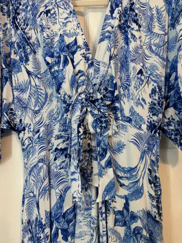 Baltic Born NWT Blue Floral Wide Leg Jumpsuit