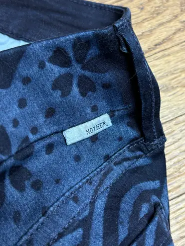 MOTHER Denim Women’s Sz 26 “The Looker Crop: Moon of Tokyo” Floral Skinny Jeans