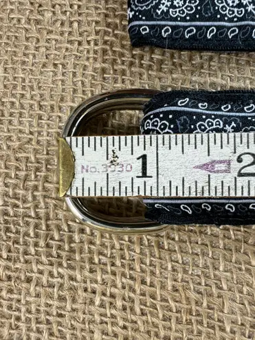 Eliza B. Womens Designer Blue Paisley Cotton Belt S