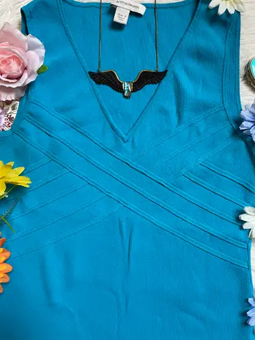 Boston Proper nylon stretchy blue tank