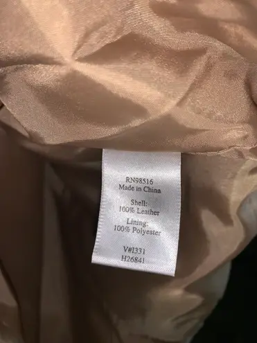 Coldwater Creek tan suede leather jacket womens size 1X